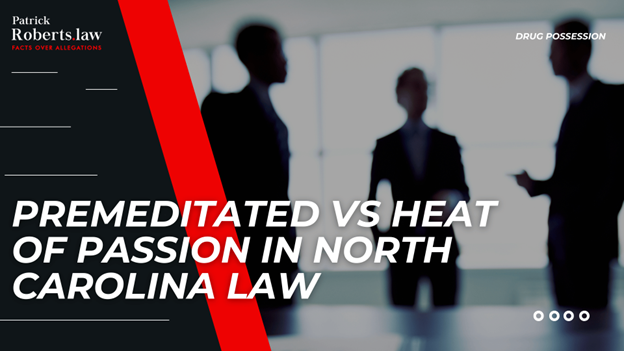 Silhouettes in discussion; introduces NC law differences between premeditated murder and heat of passion.