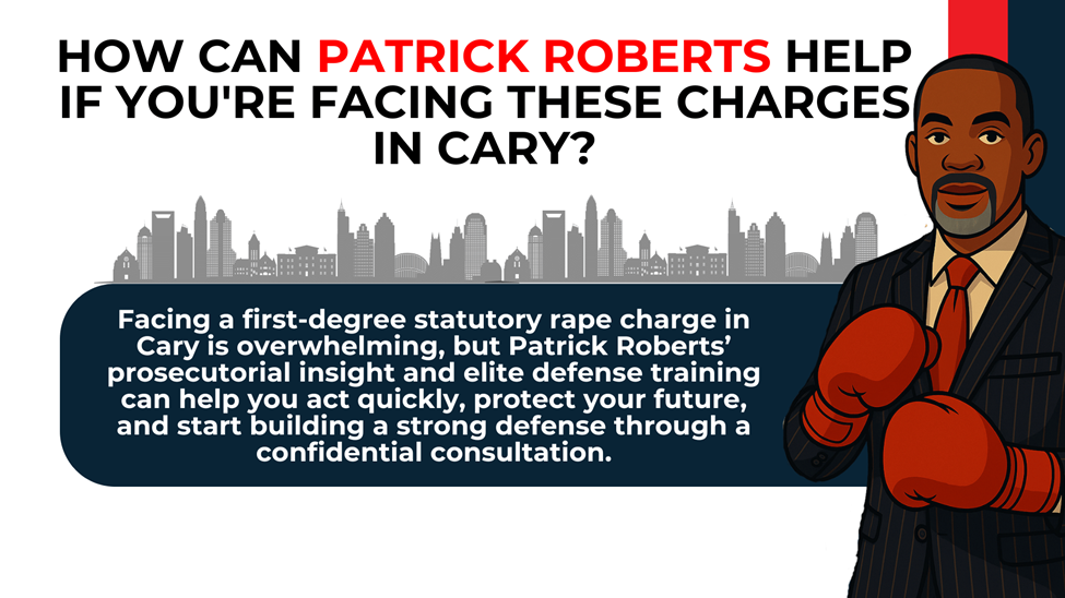 City skyline with attorney character in boxing gloves; promotes fast action and confidential consultation